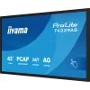 „iiyama T4329AS-B1AG“ kompiuterio monitorius 108 cm (42,5 colio) 3840 x 2160 pikselių 4K Ultra HD LED jutiklinis ekranas juodos spalvos