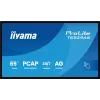 „iiyama T6529AS-B1AG“ reklaminis ekranas kiosko dizainas 163,8 cm (64,5 colio) LED Wi-Fi 420 cd/m² 4K Ultra HD juodas jutiklinis ekranas su integruotu procesoriumi Android 24/7