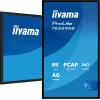 „iiyama T6529AS-B1AG“ reklaminis ekranas kiosko dizainas 163,8 cm (64,5 colio) LED Wi-Fi 420 cd/m² 4K Ultra HD juodas jutiklinis ekranas su integruotu procesoriumi Android 24/7