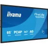 „iiyama T6529AS-B1AG“ reklaminis ekranas kiosko dizainas 163,8 cm (64,5 colio) LED Wi-Fi 420 cd/m² 4K Ultra HD juodas jutiklinis ekranas su integruotu procesoriumi Android 24/7