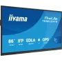 iiyama TE8612MIS-B4AG Signage Display Kiosk dizainas 2,17 m (85,6 colio) LCD Wi-Fi 400 cd/m² 4K Ultra HD Juodas Liečiamasis ekranas Integruotas procesorius Android 24/7
