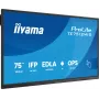 iiyama TE7512MIS-B4AG Signage Display Kiosk dizainas 190,5 cm (75 col.) LCD Wi-Fi 400 cd/m² 4K Ultra HD Juoda Liečiamas ekranas Įmontuotas procesorius Android 24/7