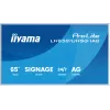 iiyama LH6581UHSG-1AG reklaminis ekranas Skaitmeninės iškabos plokščia panelė 163,8 cm (64,5 colio) Wi-Fi 500 cd/m² 4K Ultra HD Balta Integruotas procesorius Android 24/7