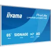 iiyama LH6581UHSG-1AG reklaminis ekranas Skaitmeninės iškabos plokščia panelė 163,8 cm (64,5 colio) Wi-Fi 500 cd/m² 4K Ultra HD Balta Integruotas procesorius Android 24/7