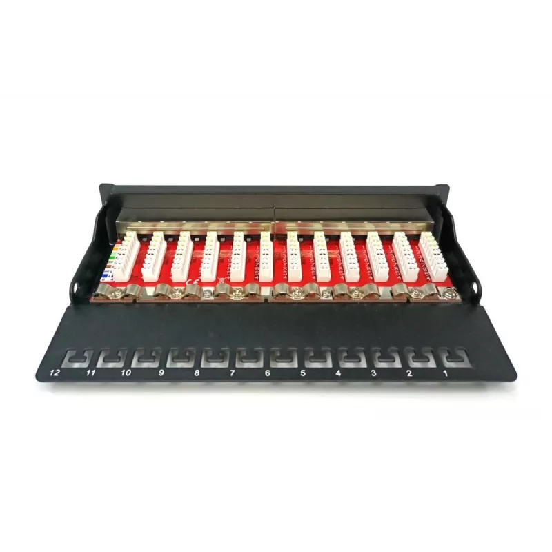 Patch Panel Digitus Desktop CAT 6A EA klasė Shielded Juoda