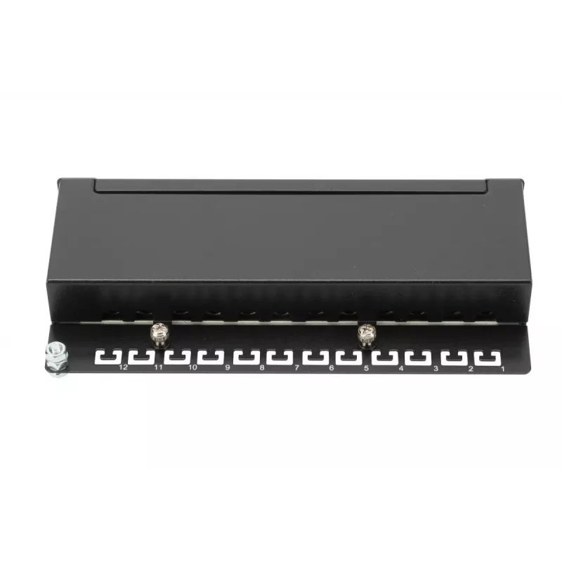 Patch Panel Digitus Desktop CAT 6A EA klasė Shielded Juoda