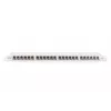 DIGITUS skydinis pultas CAT6A EA ekranuotas, 24 prievadų RJ45 dulkių dangteliai, 8P8C, 0,5U, pilka RAL 7035