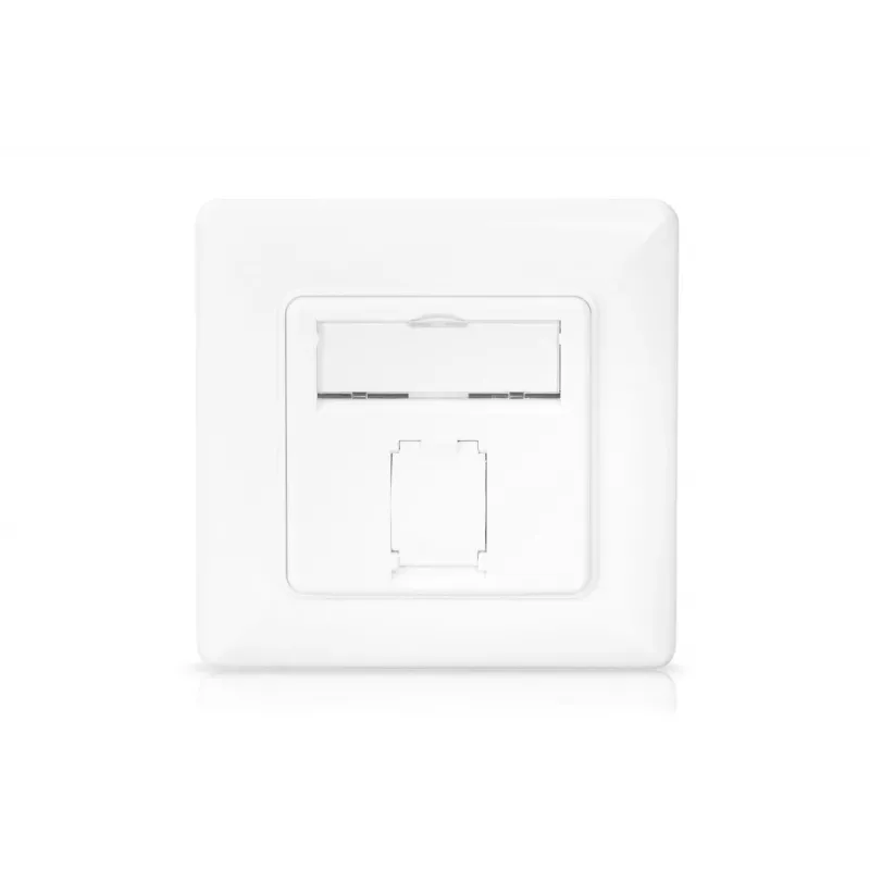 DIGITUS CAT6A EA klasė tinklo lizdas, ekranuotas 1x RJ45, LSA, grynai baltas, lygiai montuojamas, 8 krypčių