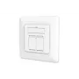 DIGITUS CAT6A EA klasė tinklo kištukinis lizdas, ekranuotas 2x RJ45, LSA, balta, įleidžiamas montavimas, 8 krypčių