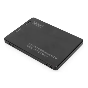 DIGITUS HDD korpusas 2,5 col. SATA - M.2 arba mSATA SATA 3 6 Gbit/s, rašymo greitis iki 520 MB/s