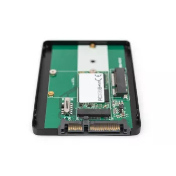 DIGITUS HDD korpusas 2,5 col. SATA - M.2 arba mSATA SATA 3 6 Gbit/s, rašymo greitis iki 520 MB/s