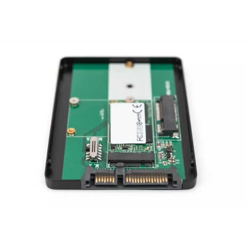 DIGITUS HDD korpusas 2,5 col. SATA - M.2 arba mSATA SATA 3 6 Gbit/s, rašymo greitis iki 520 MB/s