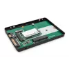 DIGITUS HDD korpusas 2,5 col. SATA - M.2 arba mSATA SATA 3 6 Gbit/s, rašymo greitis iki 520 MB/s