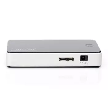 DIGITUS USB-hub 4 prievadų USB3.0 išorinis, juodas, fortepijono blizgesio