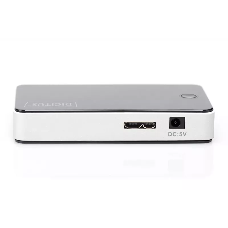 DIGITUS USB-hub 4 prievadų USB3.0 išorinis, juodas, fortepijono blizgesio