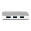 DIGITUS USB-hub 4 prievadų USB3.0 išorinis, juodas, fortepijono blizgesio
