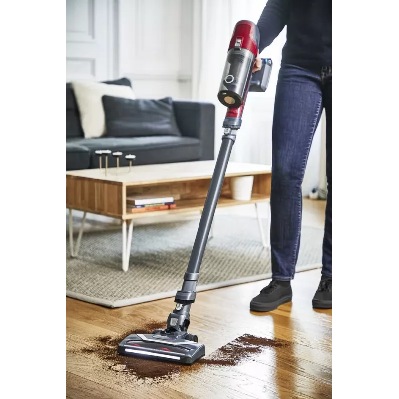Rowenta RH6878 2-in-1 stick vacuum baterija Dry Cyclonic Bagless 0.55 L Red, Pilka