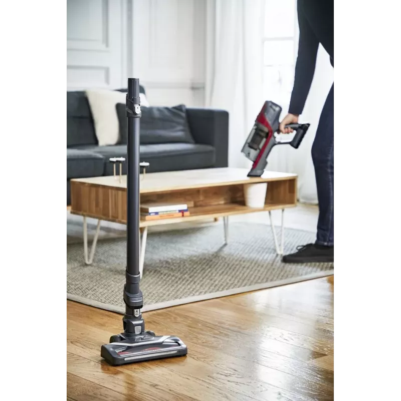 Rowenta RH6878 2-in-1 stick vacuum baterija Dry Cyclonic Bagless 0.55 L Red, Pilka