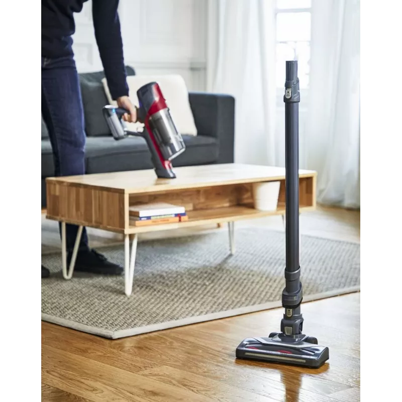 Rowenta RH6878 2-in-1 stick vacuum baterija Dry Cyclonic Bagless 0.55 L Red, Pilka
