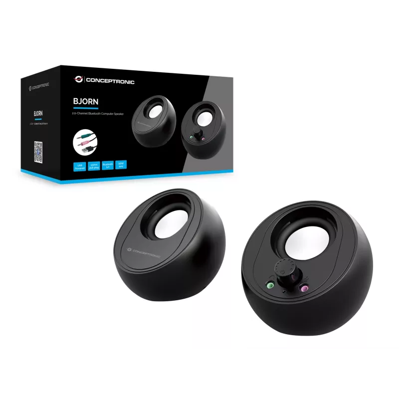 Conceptronic BJORN 2.0 kanalų kompiuterio garsiakalbis su Bluetooth, 10 W