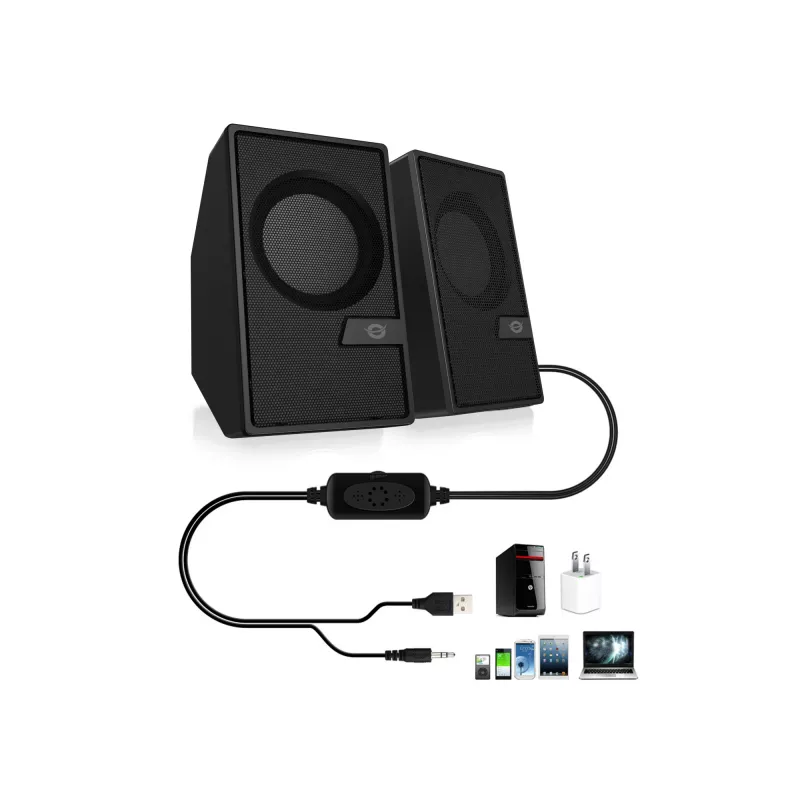 Conceptronic BJORN 2.0 kanalų kompiuterio garsiakalbis su Bluetooth, 6 W