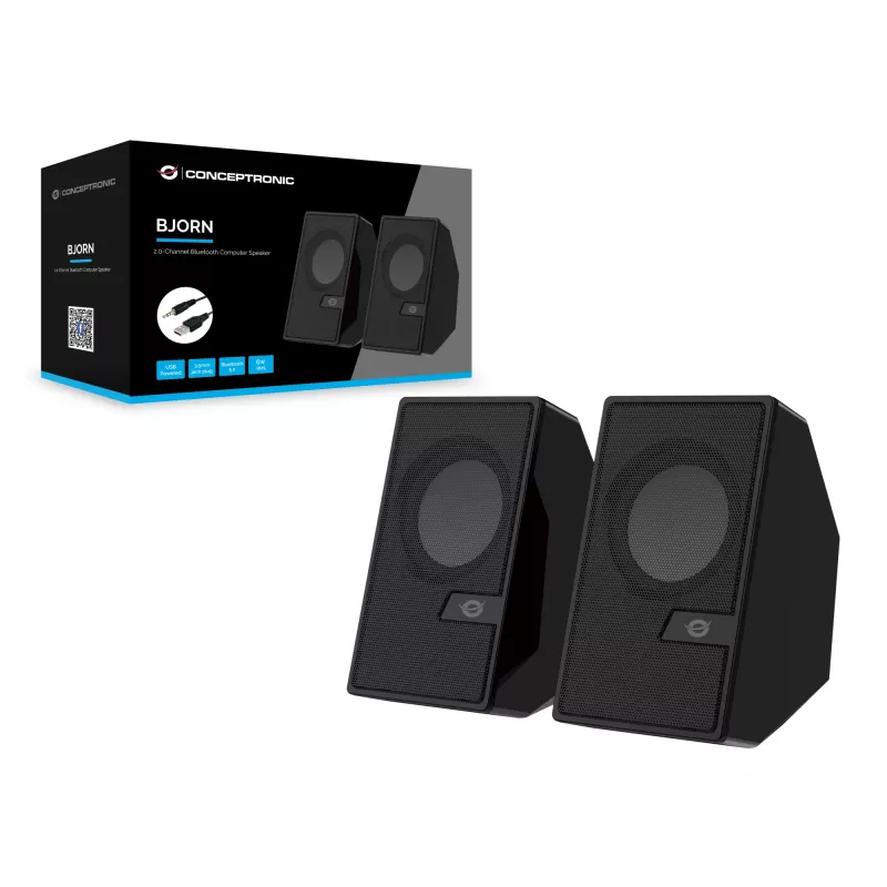 Conceptronic BJORN 2.0 kanalų kompiuterio garsiakalbis su Bluetooth, 6 W