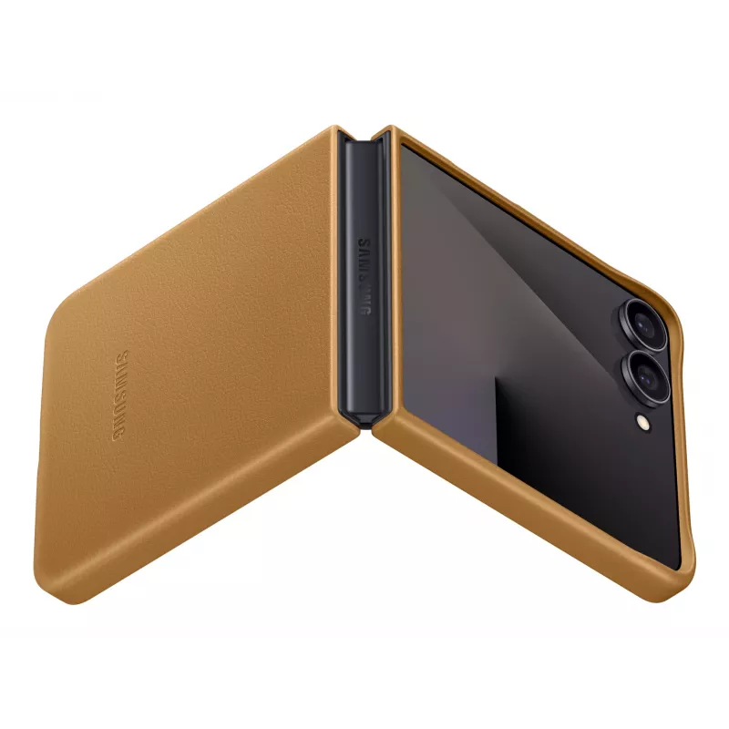 Apsauginis atverčiamas dėklas Samsung Flip7 Kindsuit EF-VF766PAEGWW, skirtas Galaxy Z Flip7 — Kupranugario spalva