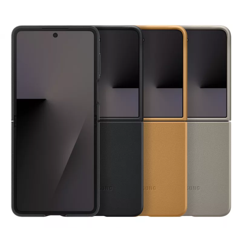 Apsauginis atverčiamas dėklas Samsung Flip7 Kindsuit EF-VF766PAEGWW, skirtas Galaxy Z Flip7 — Kupranugario spalva