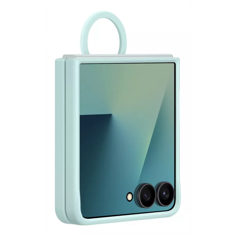 Samsung Ring Case (Silicone) Galaxy Z Flip7, Dėklas, Samsung, Galaxy Z Flip7, 17,5 cm (6,9 col.), Mėtinė spalva