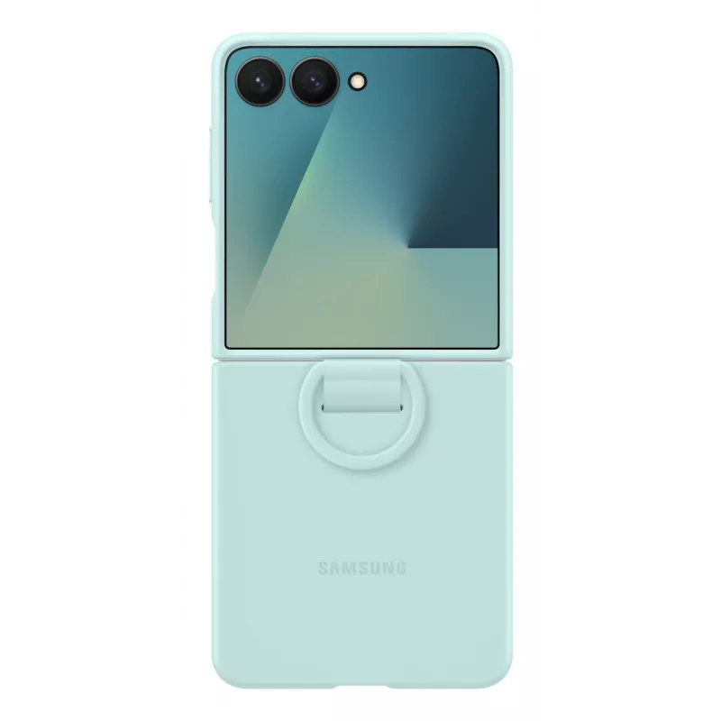 Samsung Ring Case (Silicone) Galaxy Z Flip7, Dėklas, Samsung, Galaxy Z Flip7, 17,5 cm (6,9 col.), Mėtinė spalva
