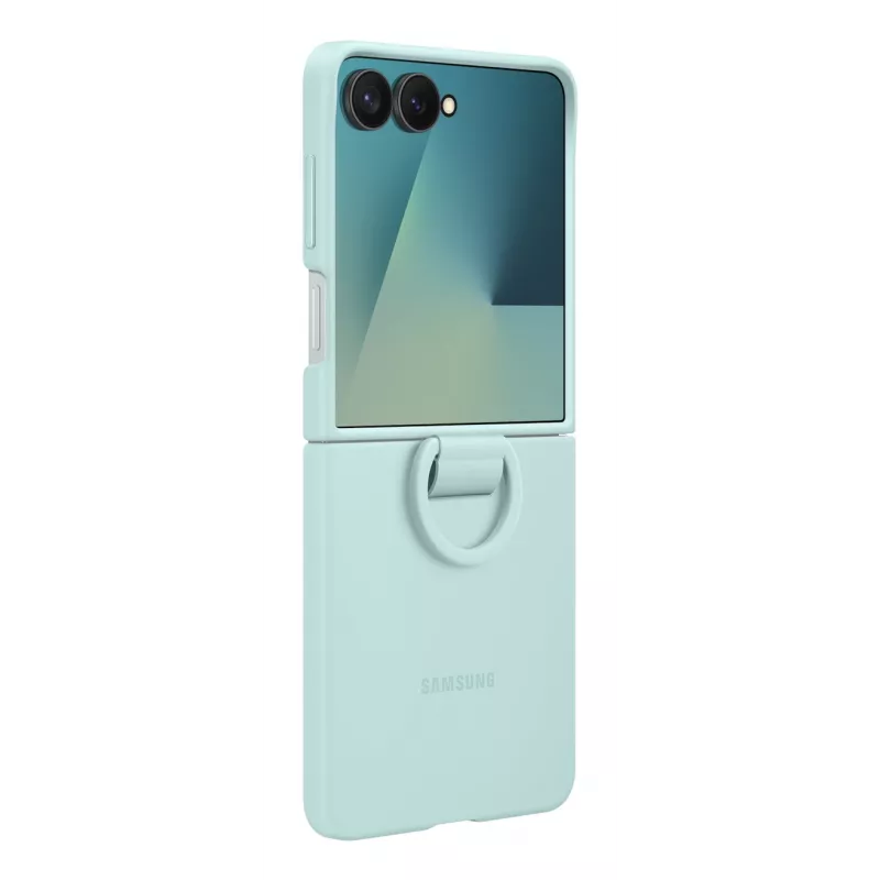 Samsung Ring Case (Silicone) Galaxy Z Flip7, Dėklas, Samsung, Galaxy Z Flip7, 17,5 cm (6,9 col.), Mėtinė spalva