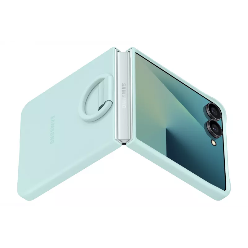 Samsung Ring Case (Silicone) Galaxy Z Flip7, Dėklas, Samsung, Galaxy Z Flip7, 17,5 cm (6,9 col.), Mėtinė spalva