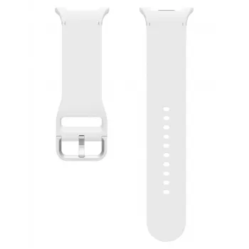 Samsung Sport Band (M/L), skirtas Galaxy Watch8 | Watch8 Classic, dirželis, išmanusis laikrodis, balta, Samsung, Galaxy Watch8 | Watch8 Classic, guma