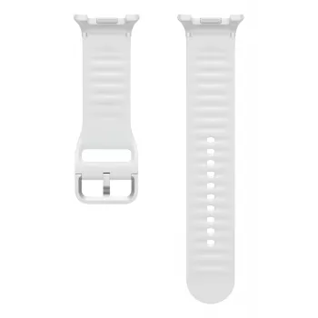 Samsung Sport Band (M/L), skirtas Galaxy Watch8 | Watch8 Classic, dirželis, išmanusis laikrodis, balta, Samsung, Galaxy Watch8 | Watch8 Classic, guma