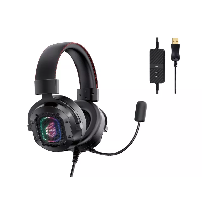 Conceptronic ATHAN 7.1 kanalų erdvinio garso žaidimų USB ausinės