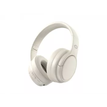 „Conceptronic PARRIS03C“ stereofoninės ausinės su „Bluetooth“, laidinis ir belaidis ryšys, muzikai, 20 – 20 000 Hz, 198,5 g, galvos apdangalo ausinės, kreminės spalvos