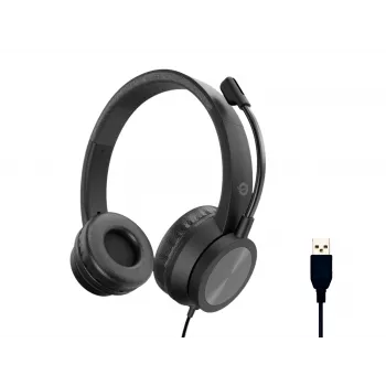 Conceptronic POLONA05B stereofoninės USB ausinės, triukšmą slopinantis mikrofonas