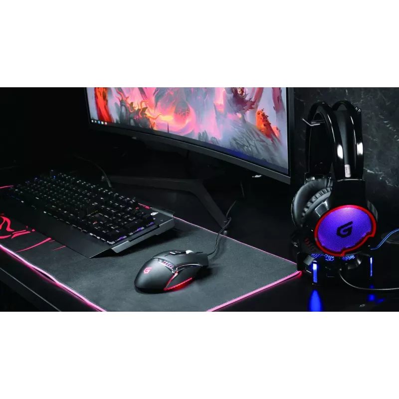 „Conceptronic DJEBBEL 8“, žaidimų USB pelė, 8 programuojami mygtukai, 4000 DPI