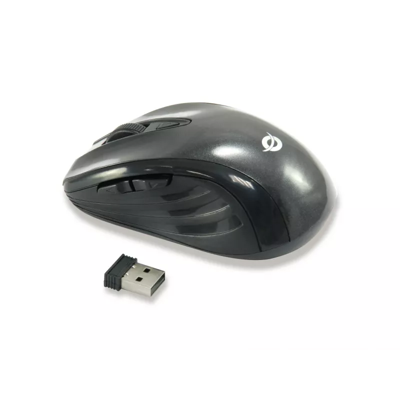 Conceptronic CLLM5BTRVWL 6 mygtukų belaidė kelioninė pelė, dešiniarankiams, optinė, RF belaidė, 1600 DPI, juoda