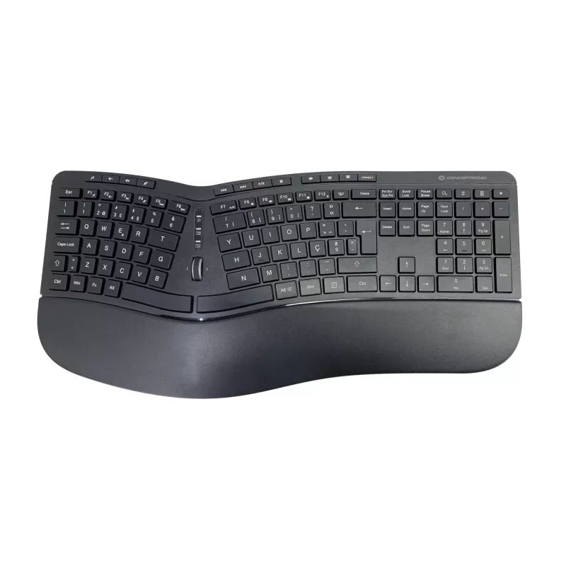 „Conceptronic ORAZIO ERGO“ belaidis ergonominis klaviatūros ir pelės rinkinys, portugališkas išdėstymas