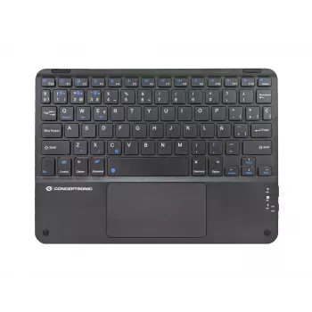 Conceptronic TOBIN01BES 10 colių jutiklinės Bluetooth klaviatūros, QWERTY ispanų