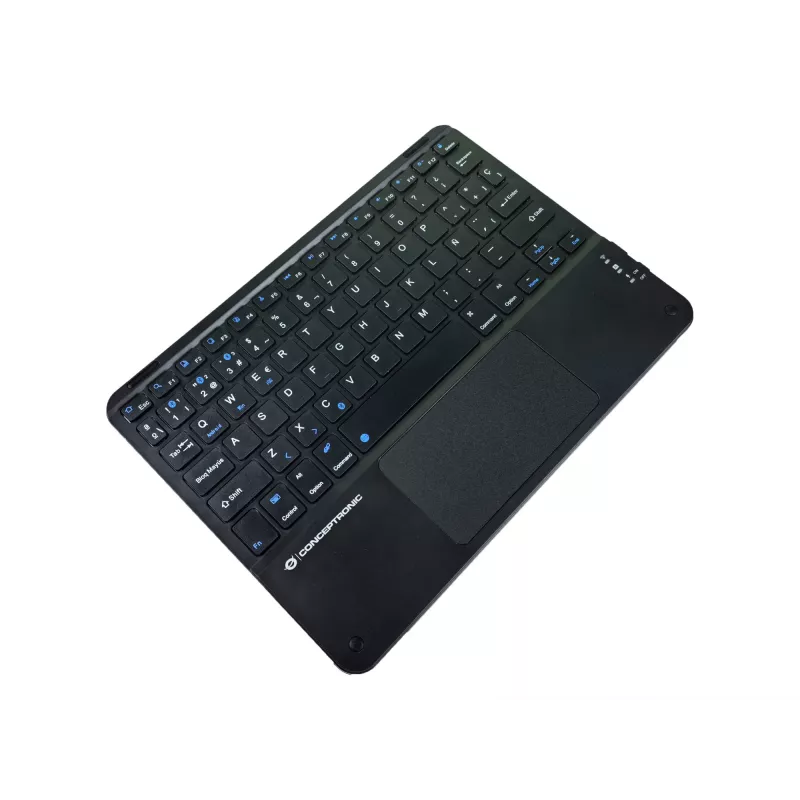 Conceptronic TOBIN01BES 10 colių jutiklinės Bluetooth klaviatūros, QWERTY ispanų