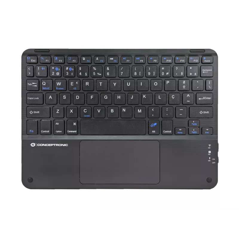 Conceptronic TOBIN01BPT 10 colių “Bluetooth” jutiklinė klaviatūra, QWERTY portugalų