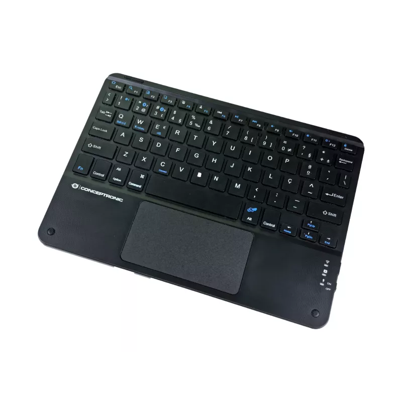 Conceptronic TOBIN01BPT 10 colių “Bluetooth” jutiklinė klaviatūra, QWERTY portugalų