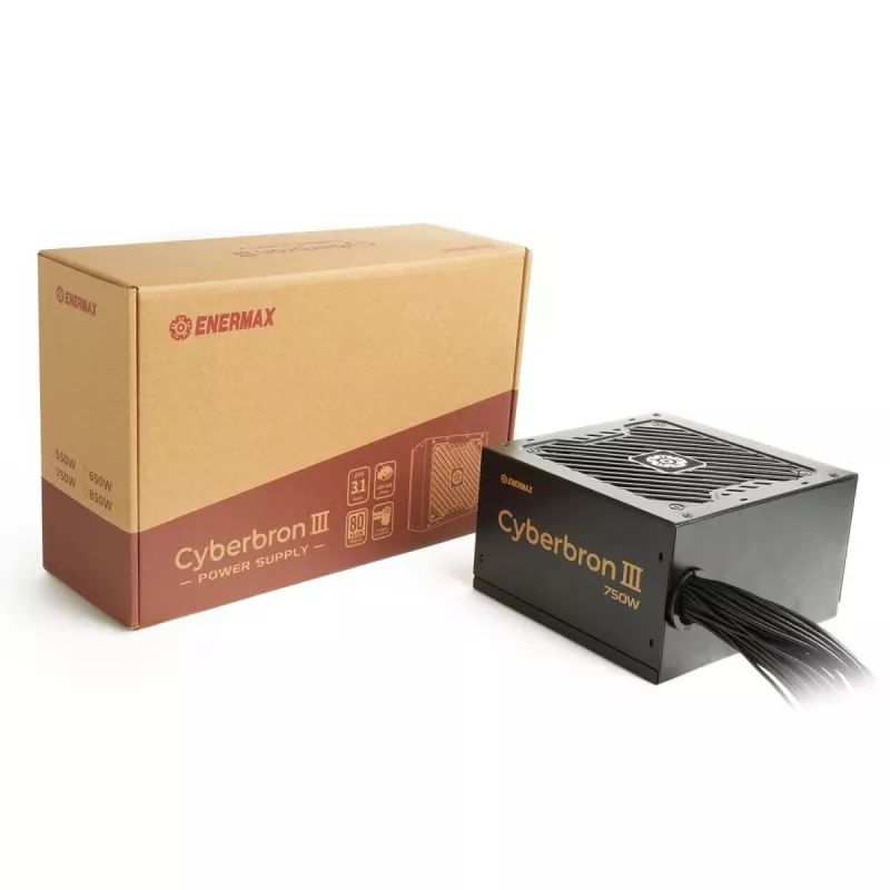Maitinimo blokas ENERMAX EMB750EWT-NAC 750 W, ATX 20+4 kontaktų, nemodulinis, 80 PLUS Bronze, juodas, 120 mm ventiliatorius