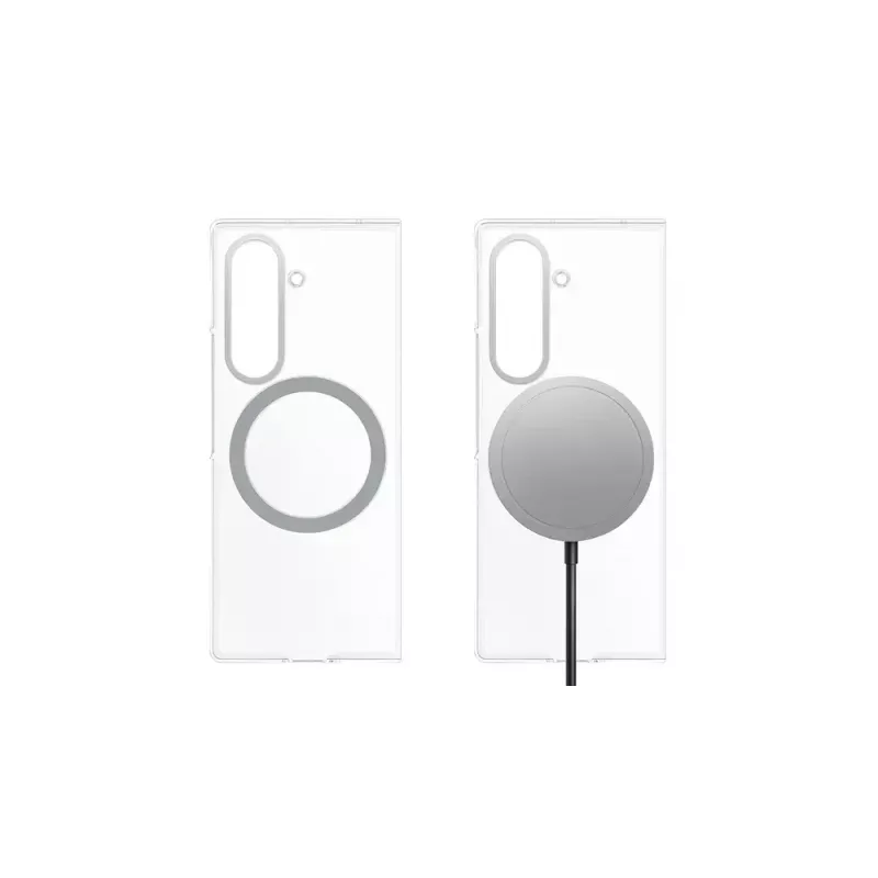 Samsung Magnet Clear Case, skirtas Galaxy Z Fold7, permatomas dangtelis