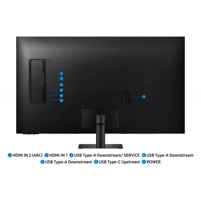 Samsung M7 M70F kompiuterio monitorius 109,2 cm (43 coliai) 3840 x 2160 pikselių 4K Ultra HD LCD juodas