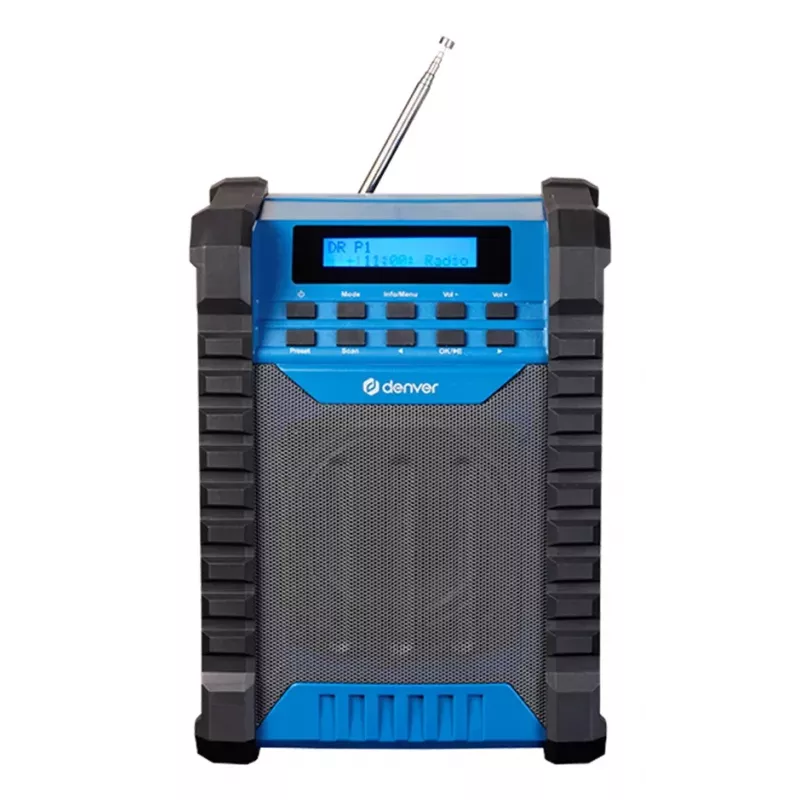 DENVER ELECTRONICS Wrd-60 Worksite Dab+ Radio With Bluetooth And Flood Light Function