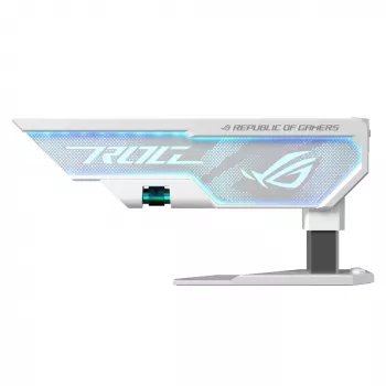 Grafikos kortelės laikiklis ASUS ROG Herculx Universal White — 0,5 m ilgio, palaiko 1 GPU, įvairiaspalvis apšvietimas