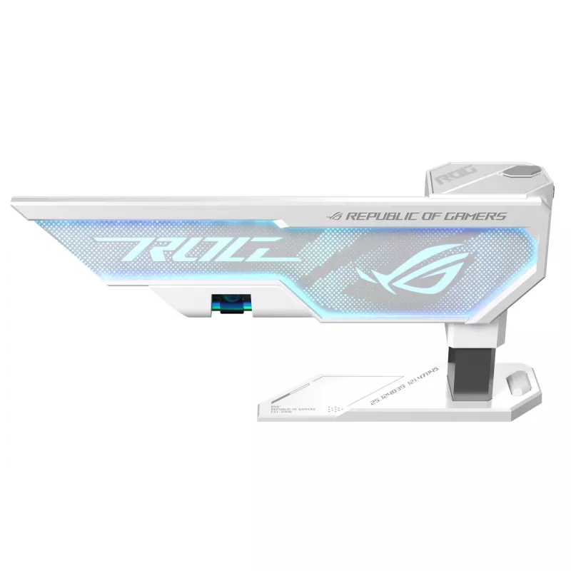 Grafikos kortelės laikiklis ASUS ROG Herculx Universal White — 0,5 m ilgio, palaiko 1 GPU, įvairiaspalvis apšvietimas
